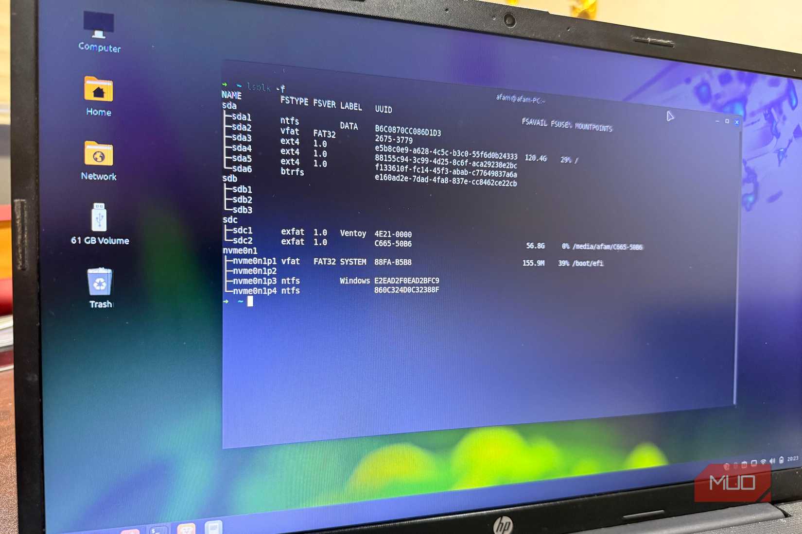 Linux Mint drives