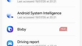 Location permissions menu on Samsung phone