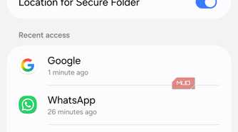 Location settings menu on Android phone