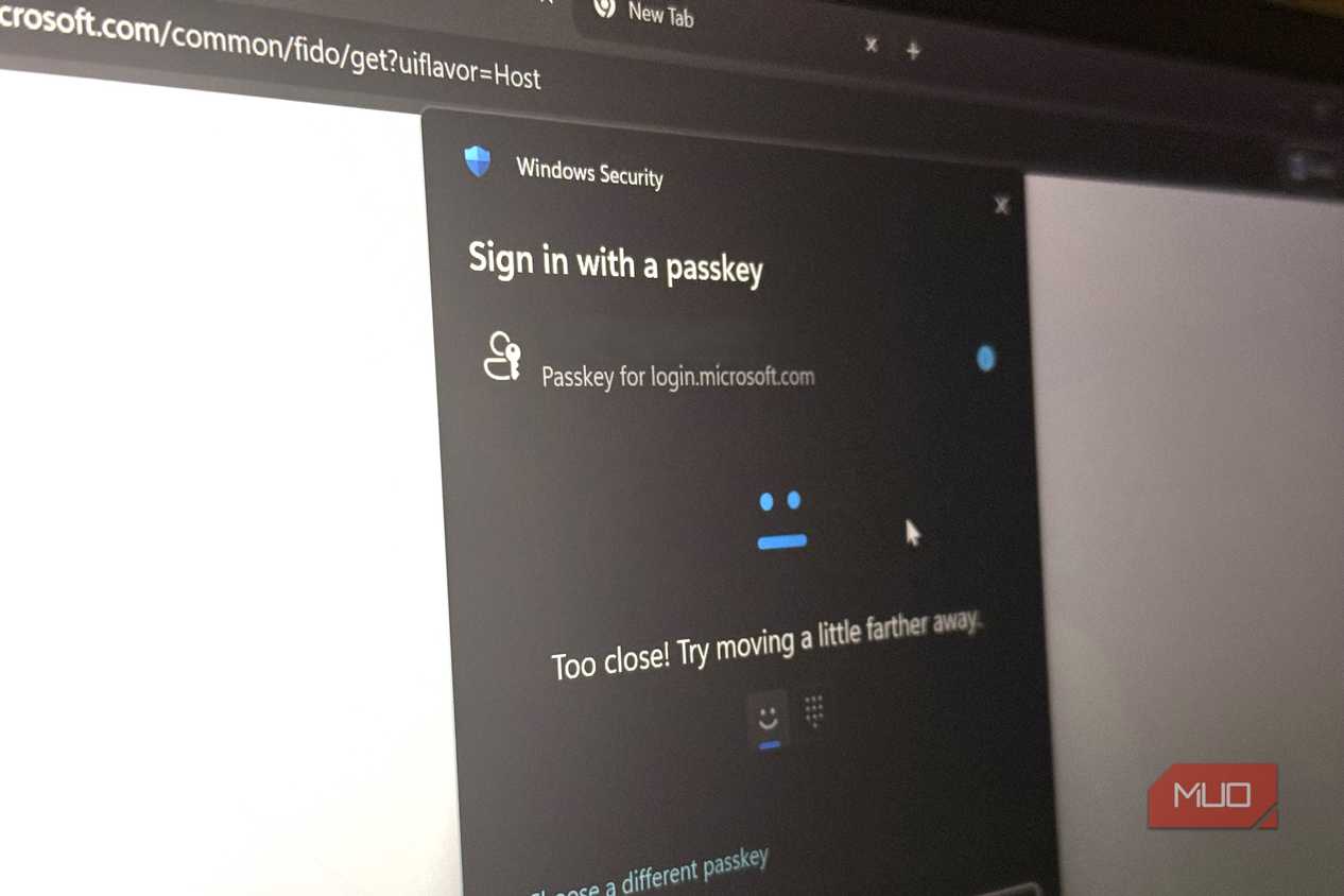 Loggin into Microsoft with Passkey