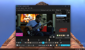 LosslessCut video editor application with open menu