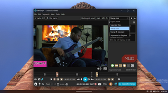 LosslessCut video editor application with open menu