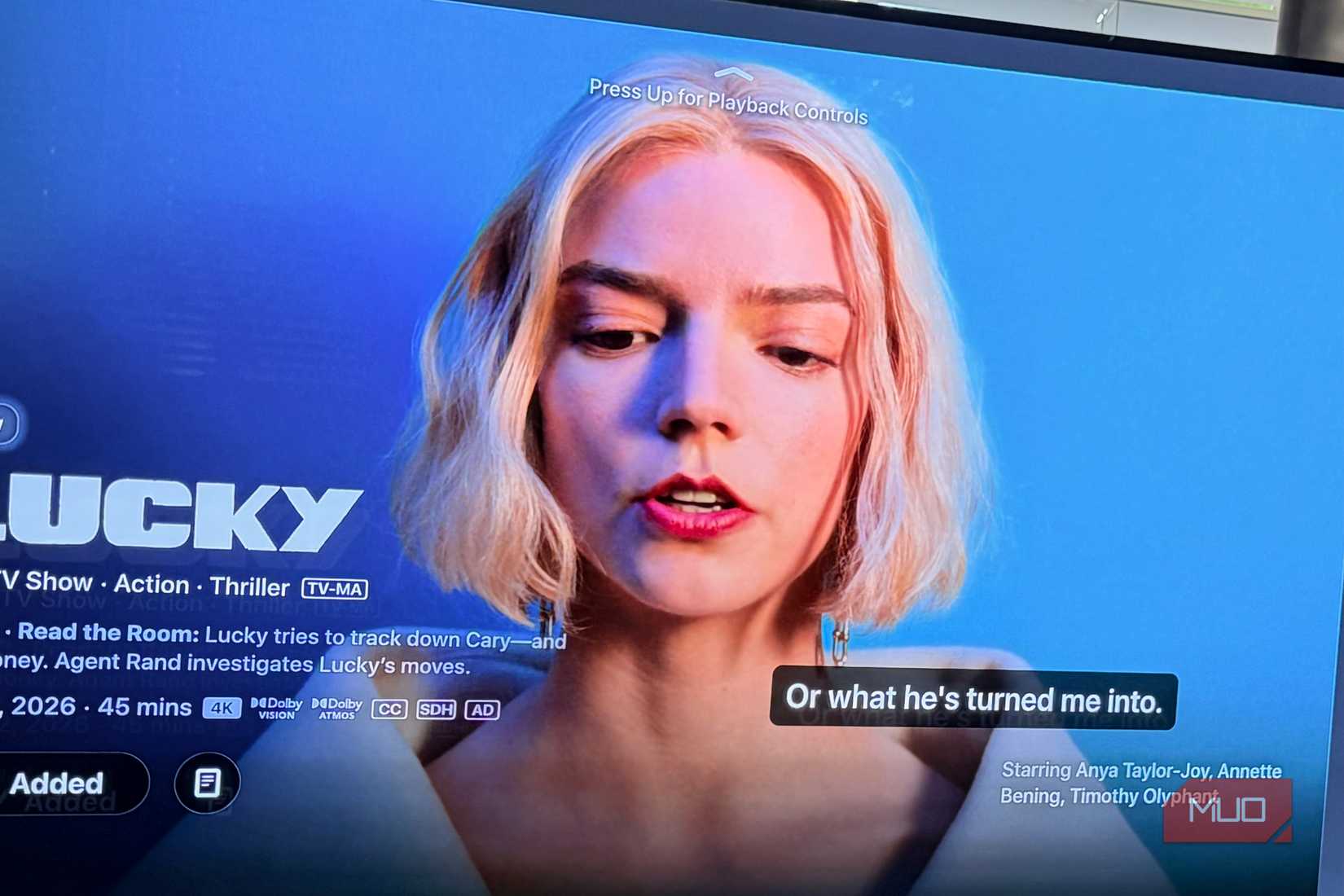 Screenshot of Lucky on Apple TV.