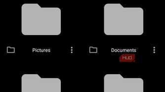 material files main user interface showing folders