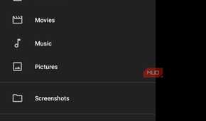 material files showing the remote server access option
