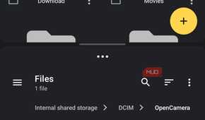 material files shown in split view option