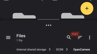 material files shown in split view option