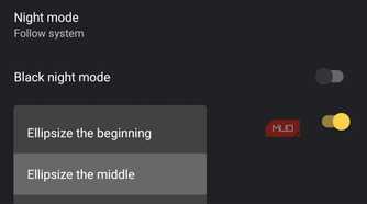 material files showing the option to customize lengthy names
