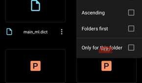 material files showing multiple viewing options