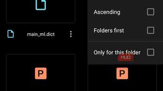 material files showing multiple viewing options