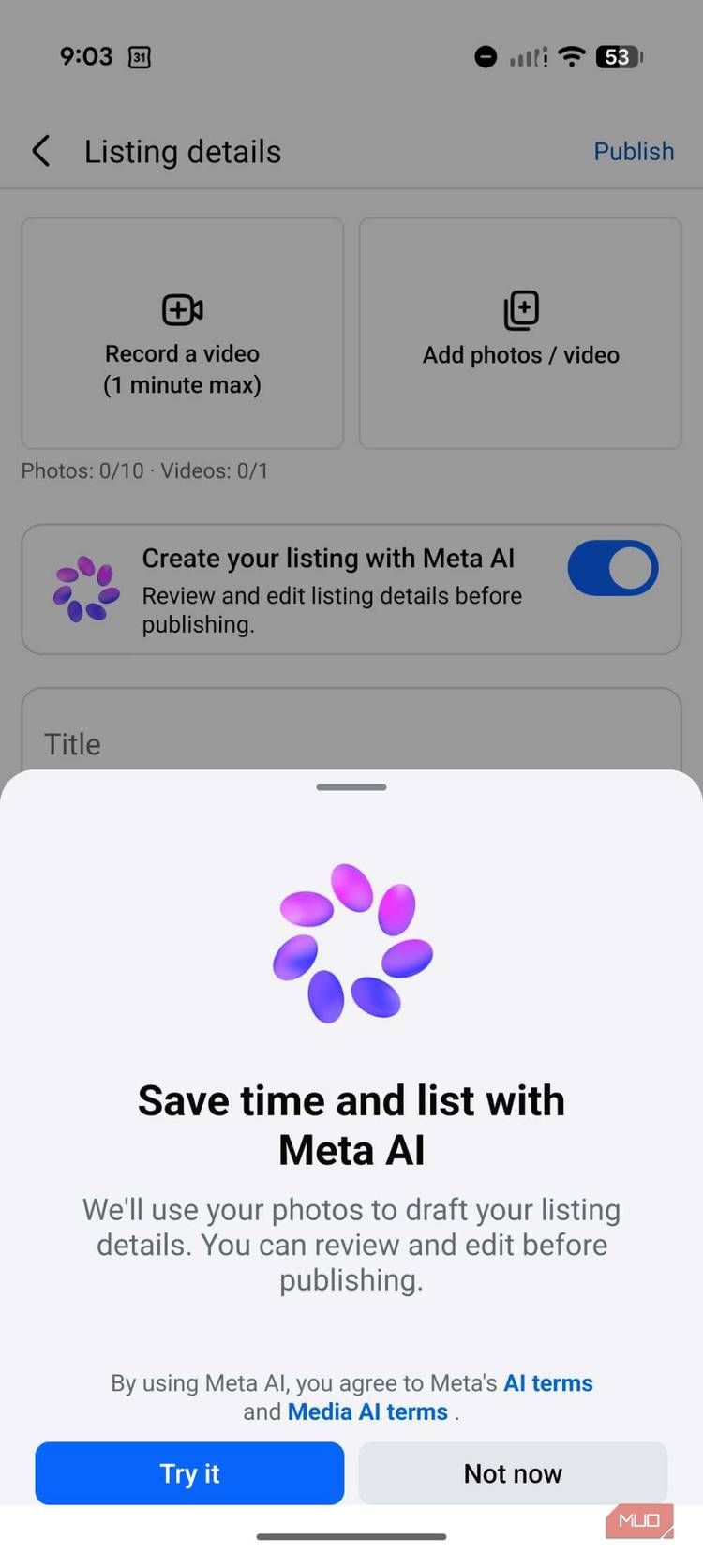 meta ai marketplace