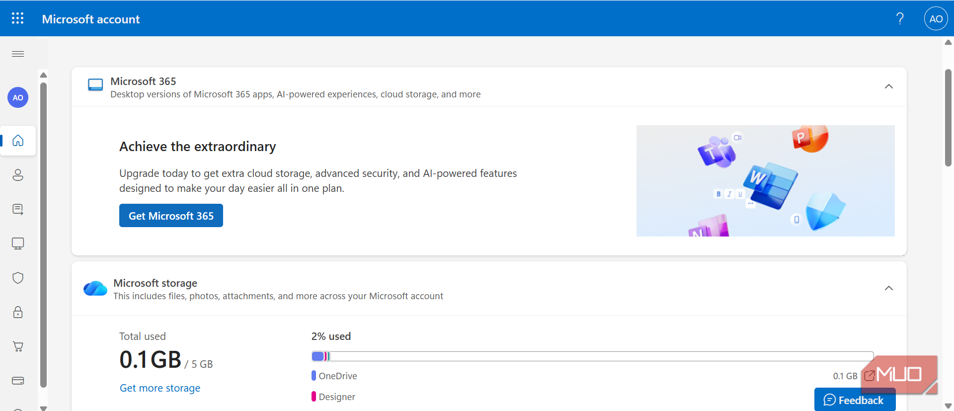 Microsoft account connections
