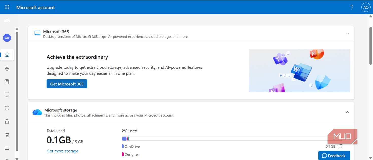Microsoft account connections