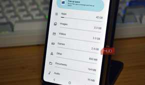 motorola razr fold flex list of storage types and fill percentage