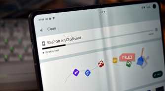 motorola razr fold flex storage on device