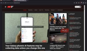 Mullvad browser displaying a web page