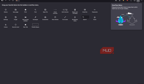 Mullvad browser showing the customization options