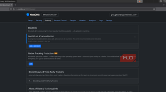 NextDNS clean profile with no endpoint filters