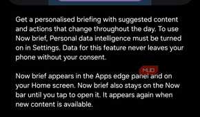 Now brief feature on Galaxy phone