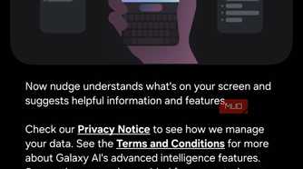 Now nudge feature on Galaxy phone
