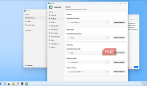 Octoclip settings hotkey shortcuts