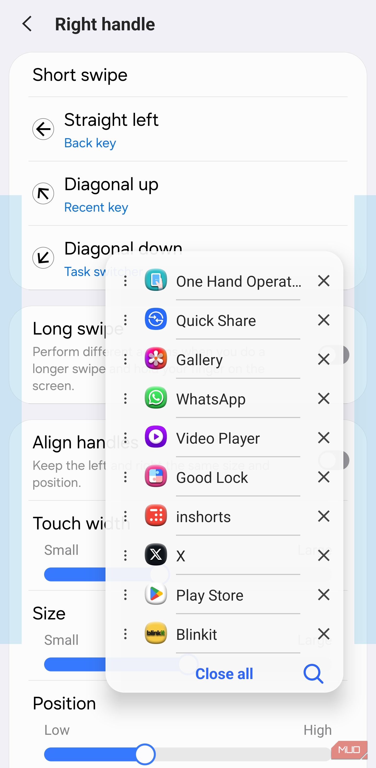 One Hand Operation+ floating control panel