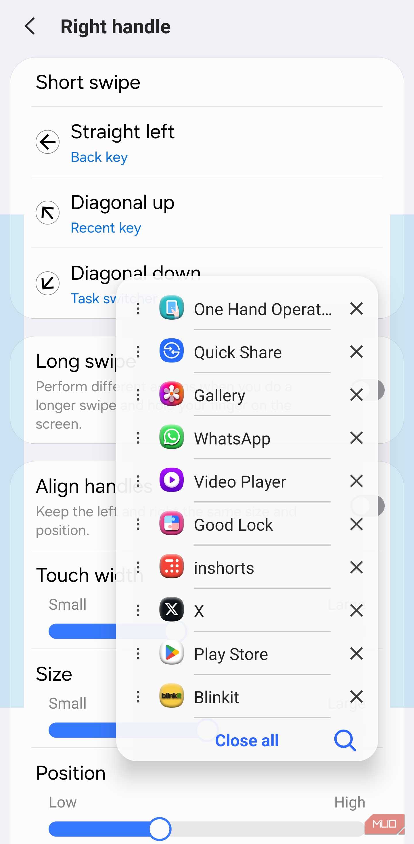 One Hand Operation+ floating control panel
