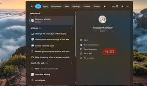 Opening Resource Monitor