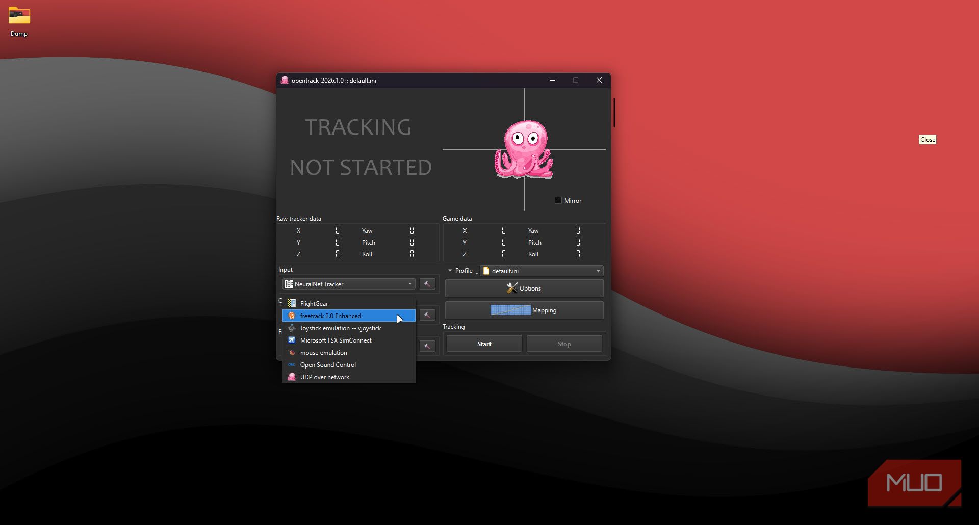 Opentrack with freetrack output option.
