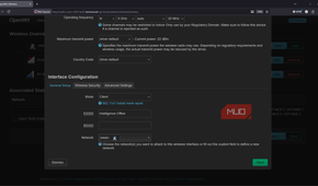 OpenWRT network and wireless edit existing client mode connection