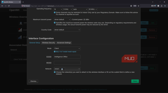 OpenWRT network and wireless edit existing client mode connection