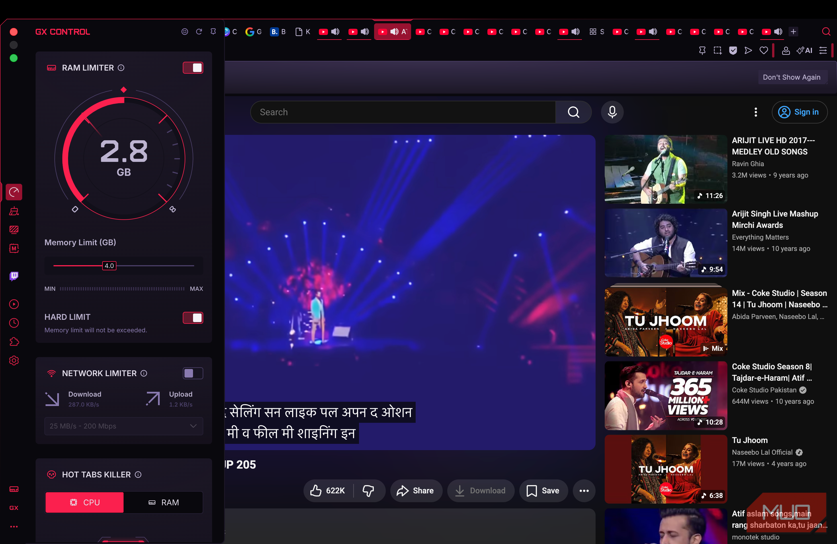 I tried the browser made for gamers, and it has a feature every browser ...