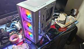 The PC cabinet, assembled