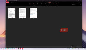 PDFgear Page thumbnails view