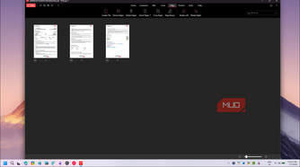 PDFgear Page thumbnails view