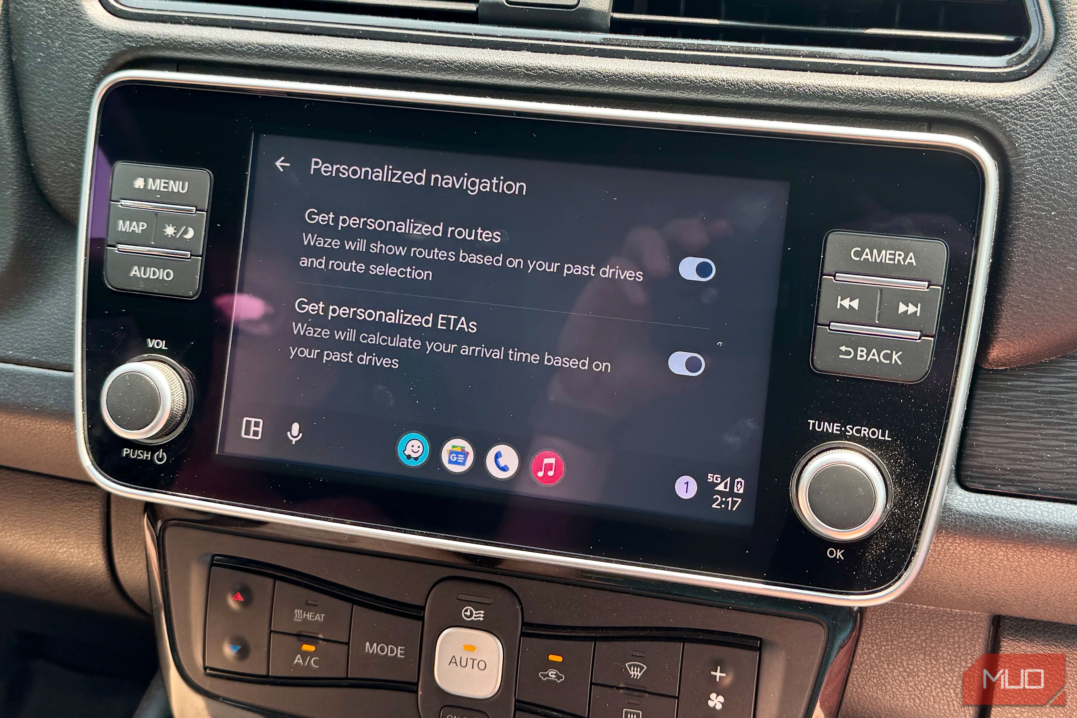 Personalized Navigation screen