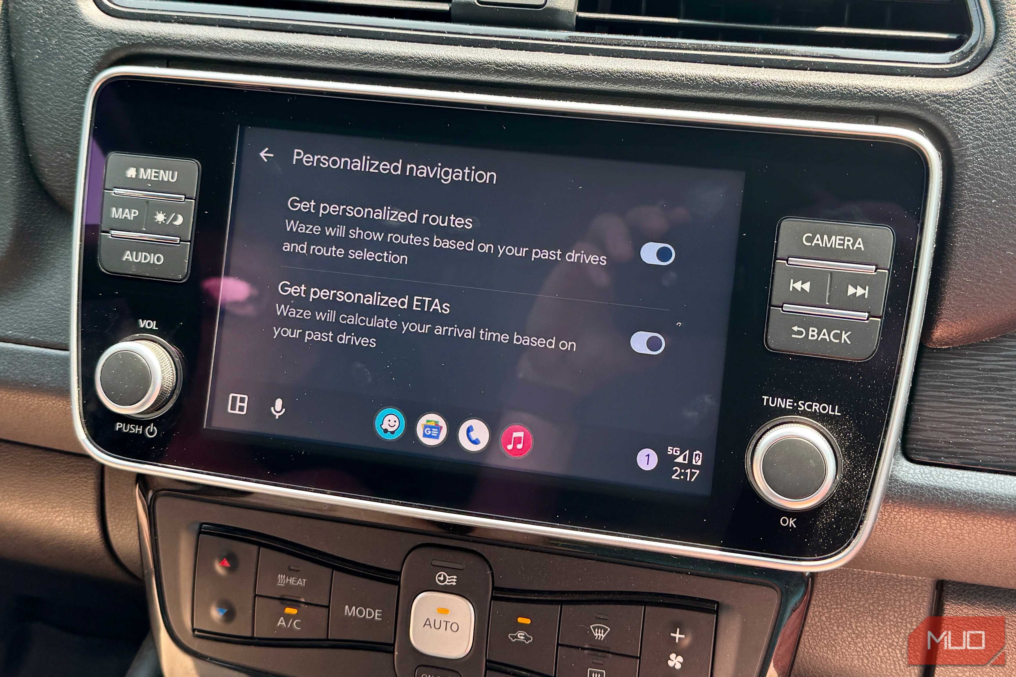 Personalized Navigation screen