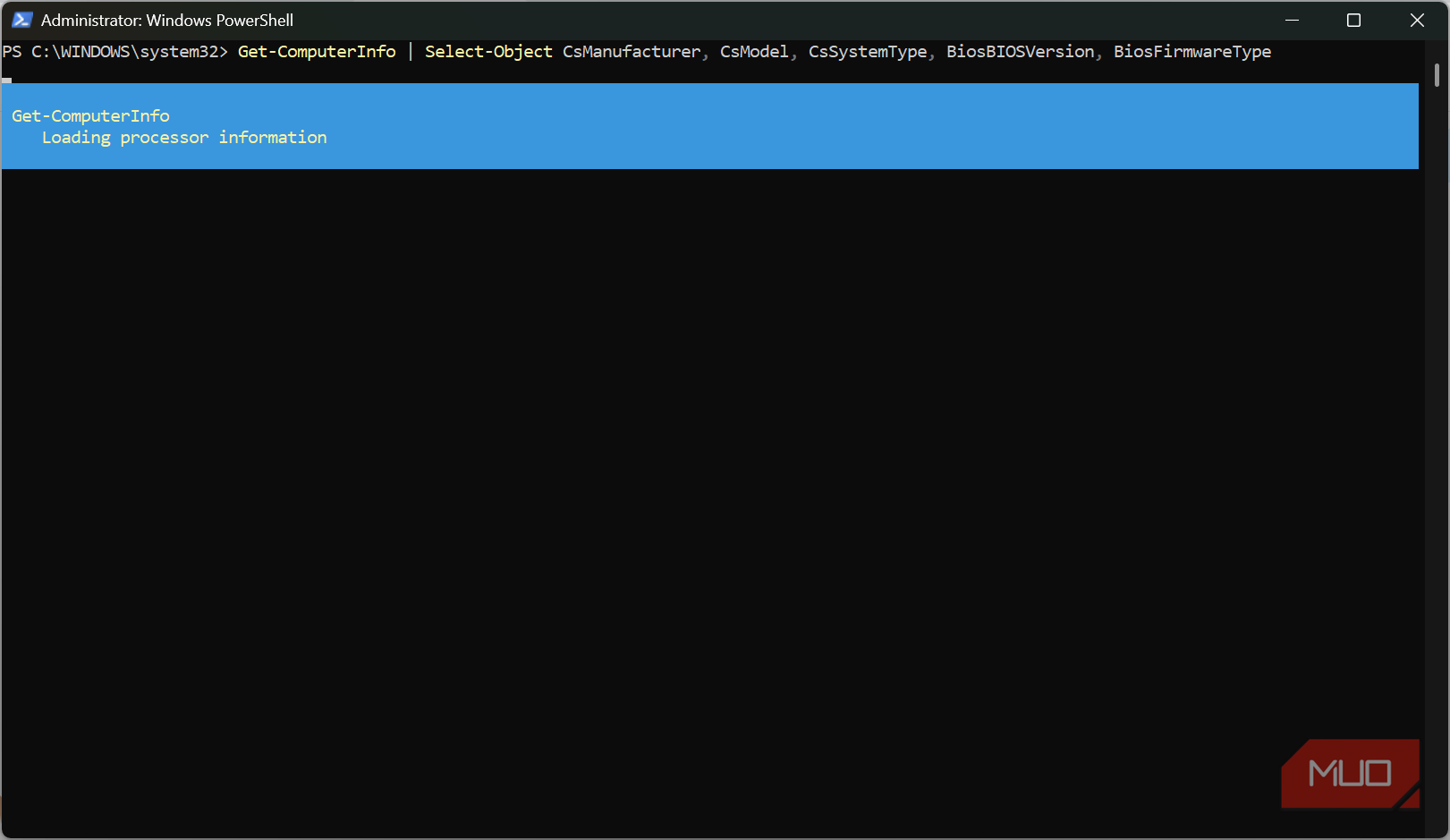 Powershell Get Info command