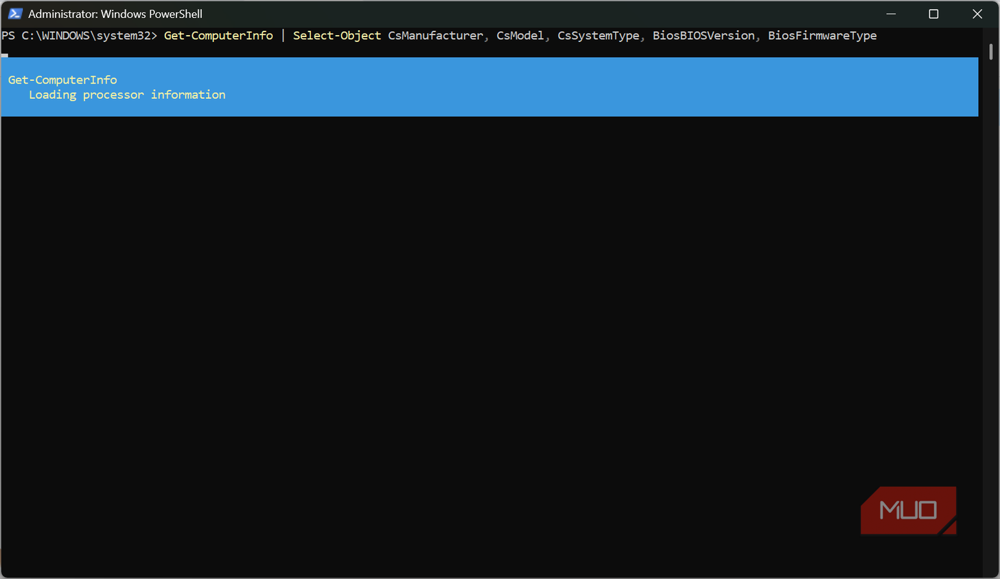 Powershell Get Info command