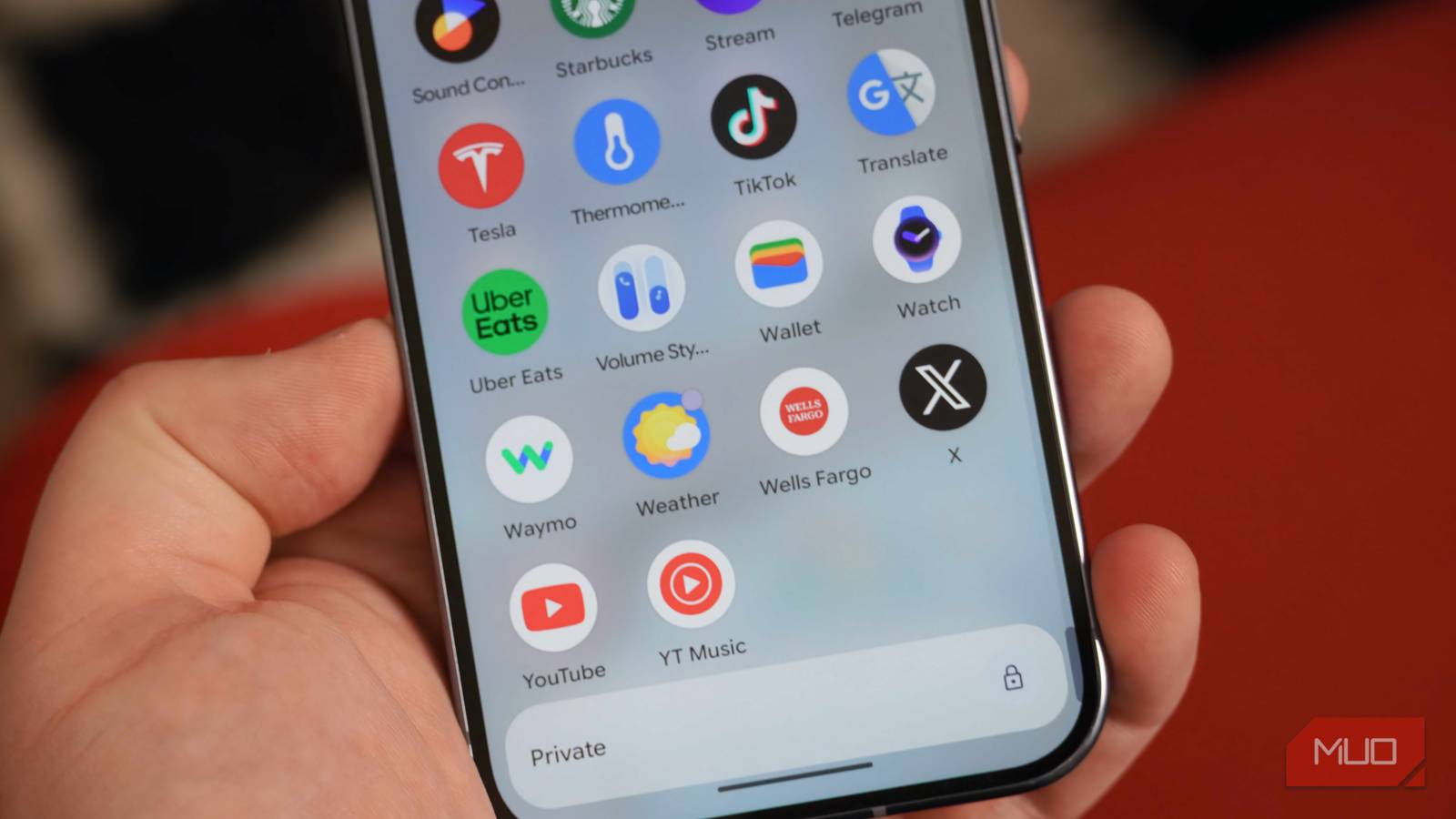 Private space on a Google Pixel 10 Pro.