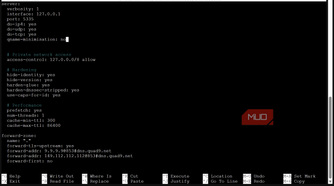 proxmox console configuration file adding forward zones