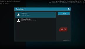Jellyfin provides a code for quick connection