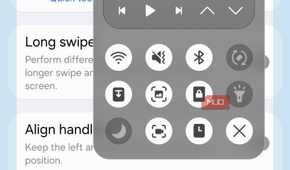 Quick Tools panel in One Hand Operation+