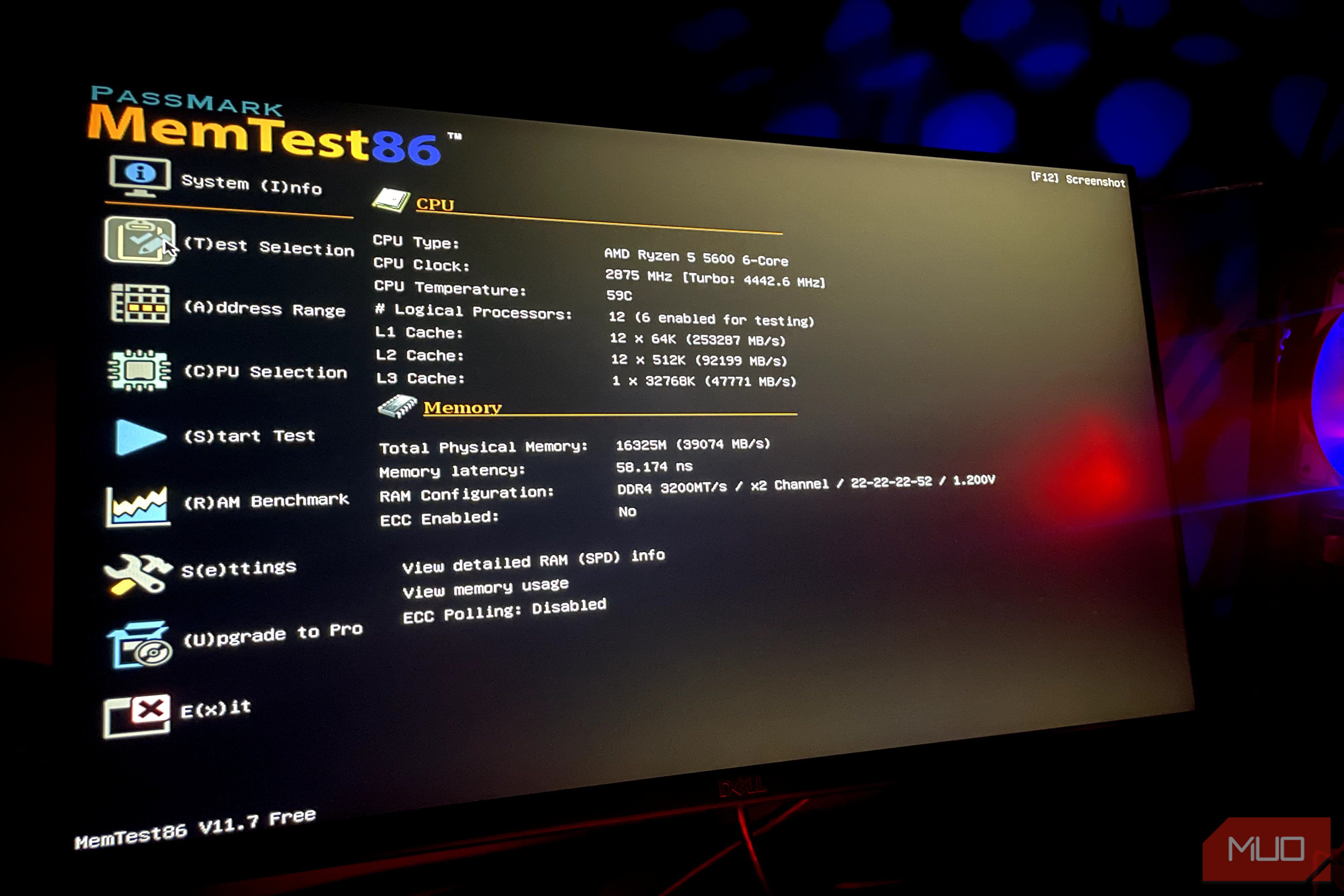 Ram test Mem86