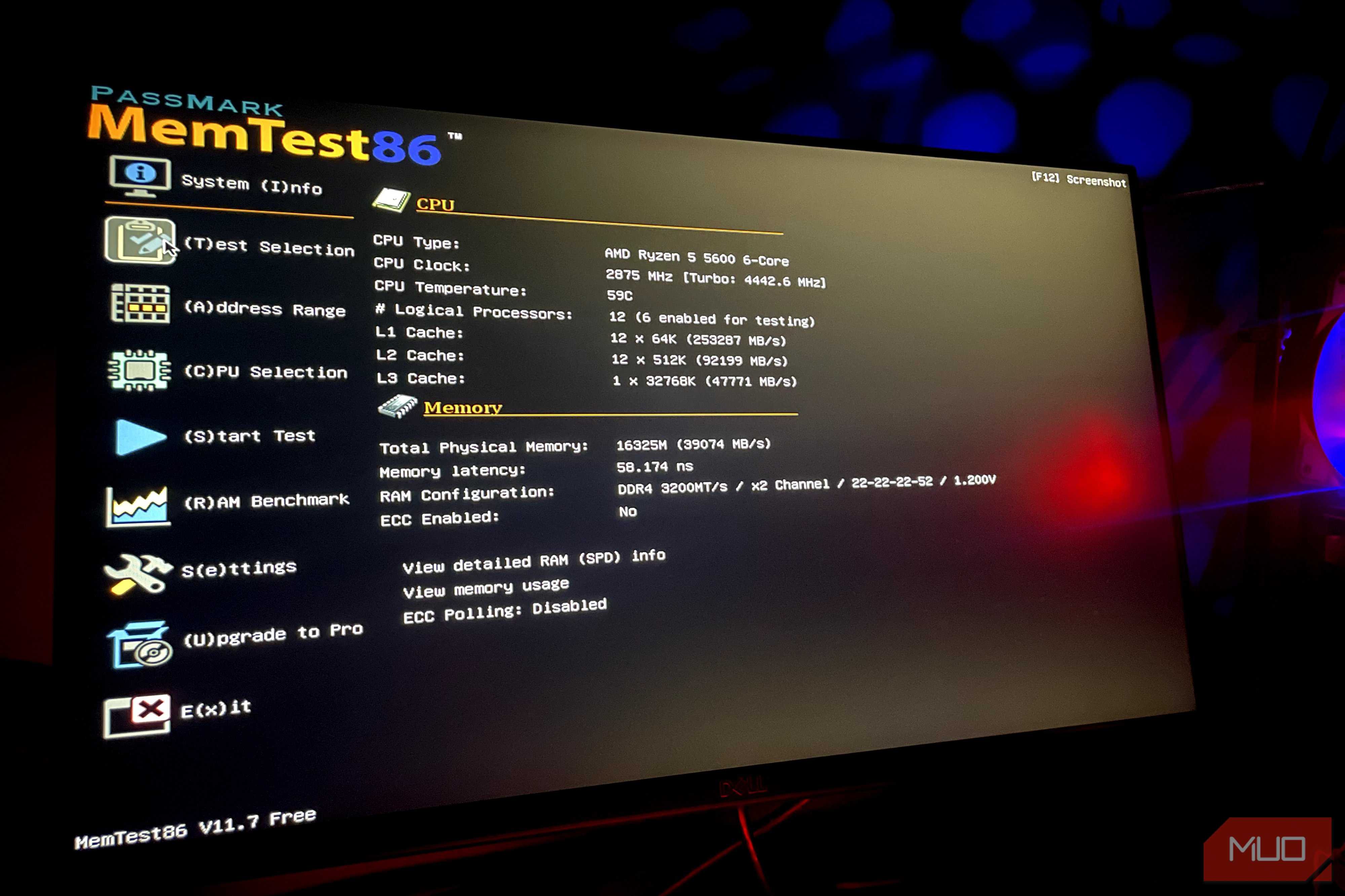 Ram test Mem86