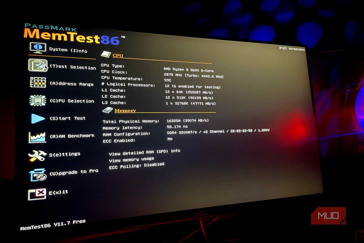 Ram test Mem86