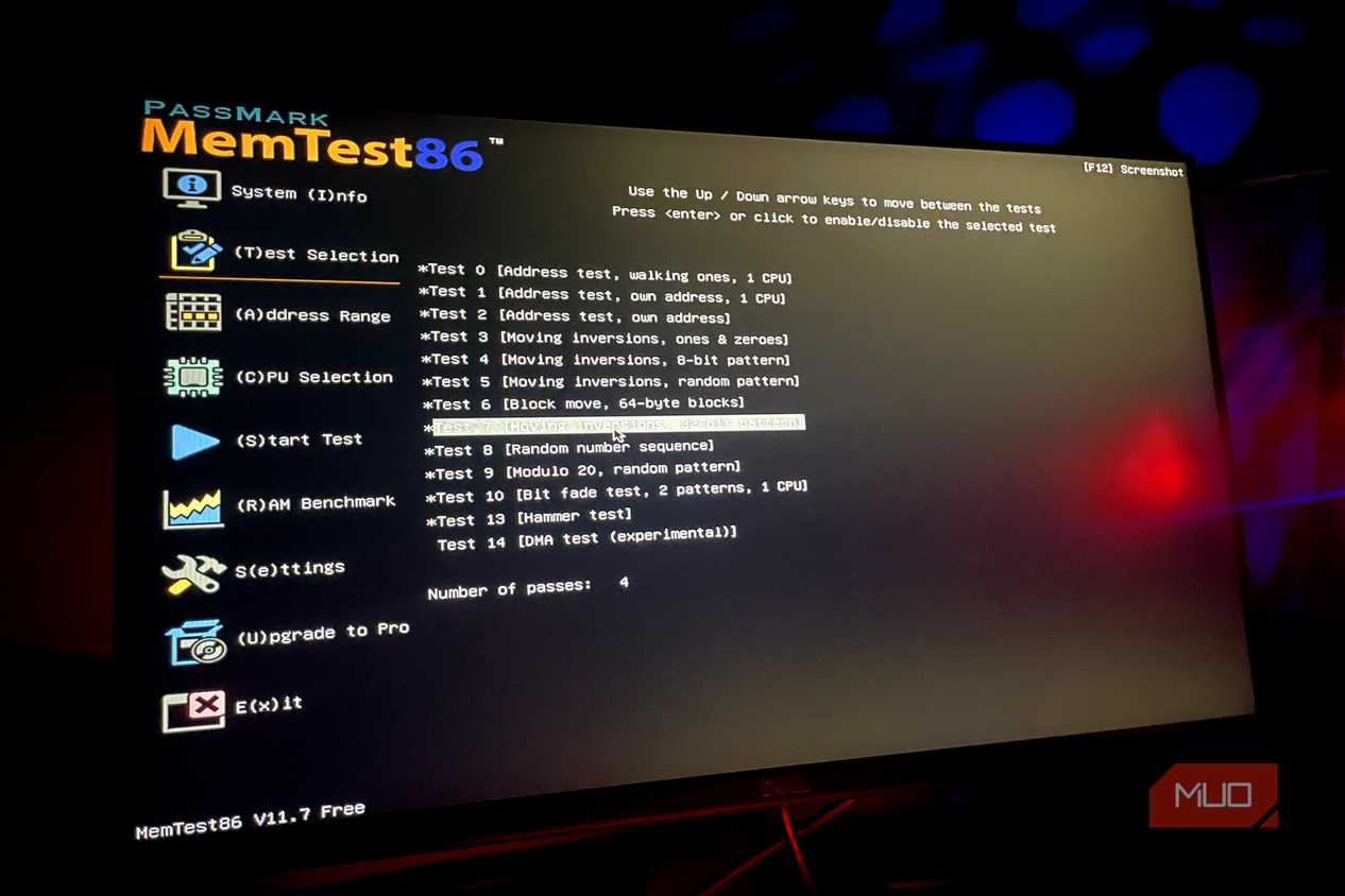 Ram test Mem86