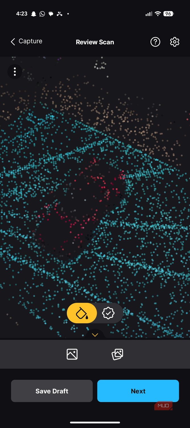 RealityScan dot result.