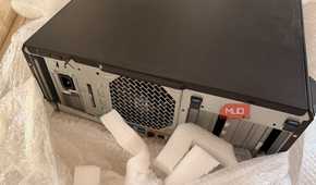 Rear of the HP Z6 G4 workstation case showing the power connector and expansion slots