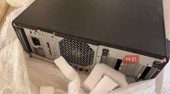 Rear of the HP Z6 G4 workstation case showing the power connector and expansion slots